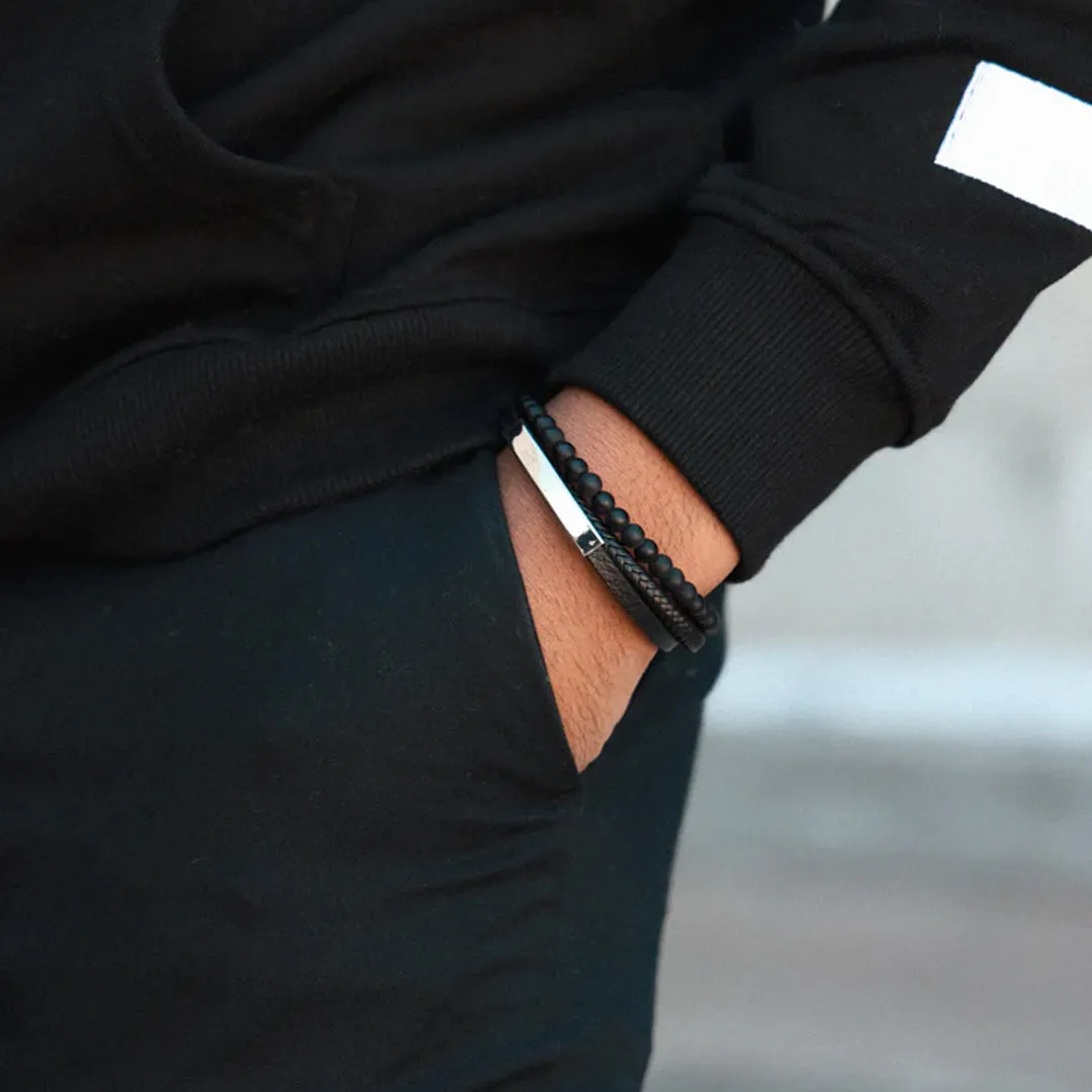 Men's Genuine Leather Anaheim Bracelet