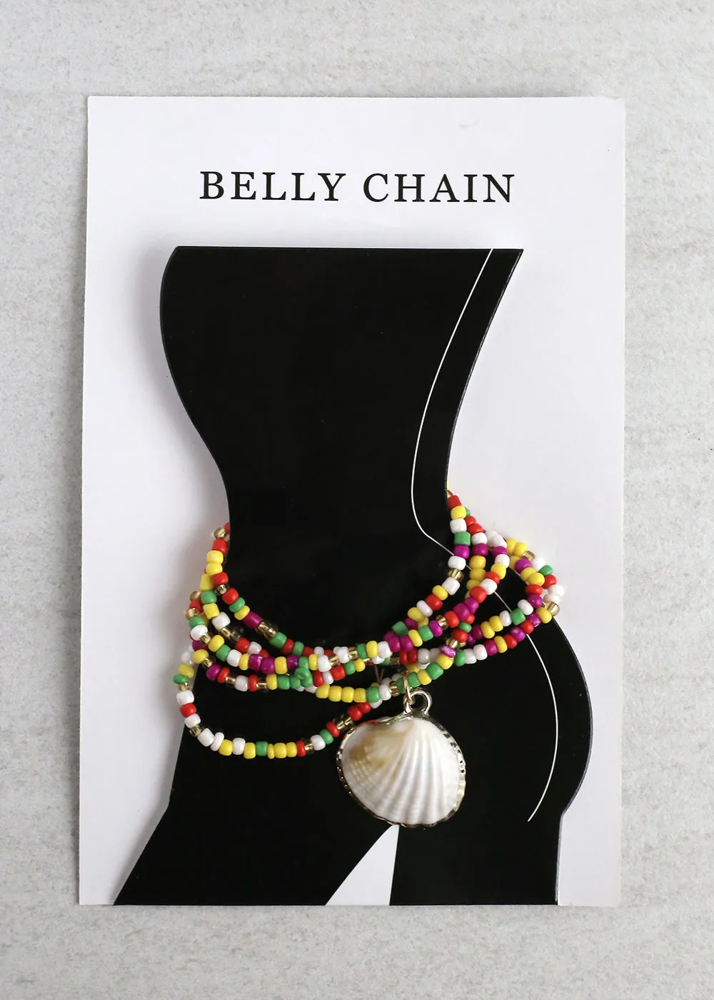Seashell Charm Beaded Waist Chain