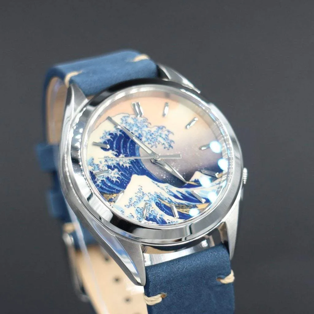 SEIKO 5 SNKL15 The Great Wave Mod #XXX398
