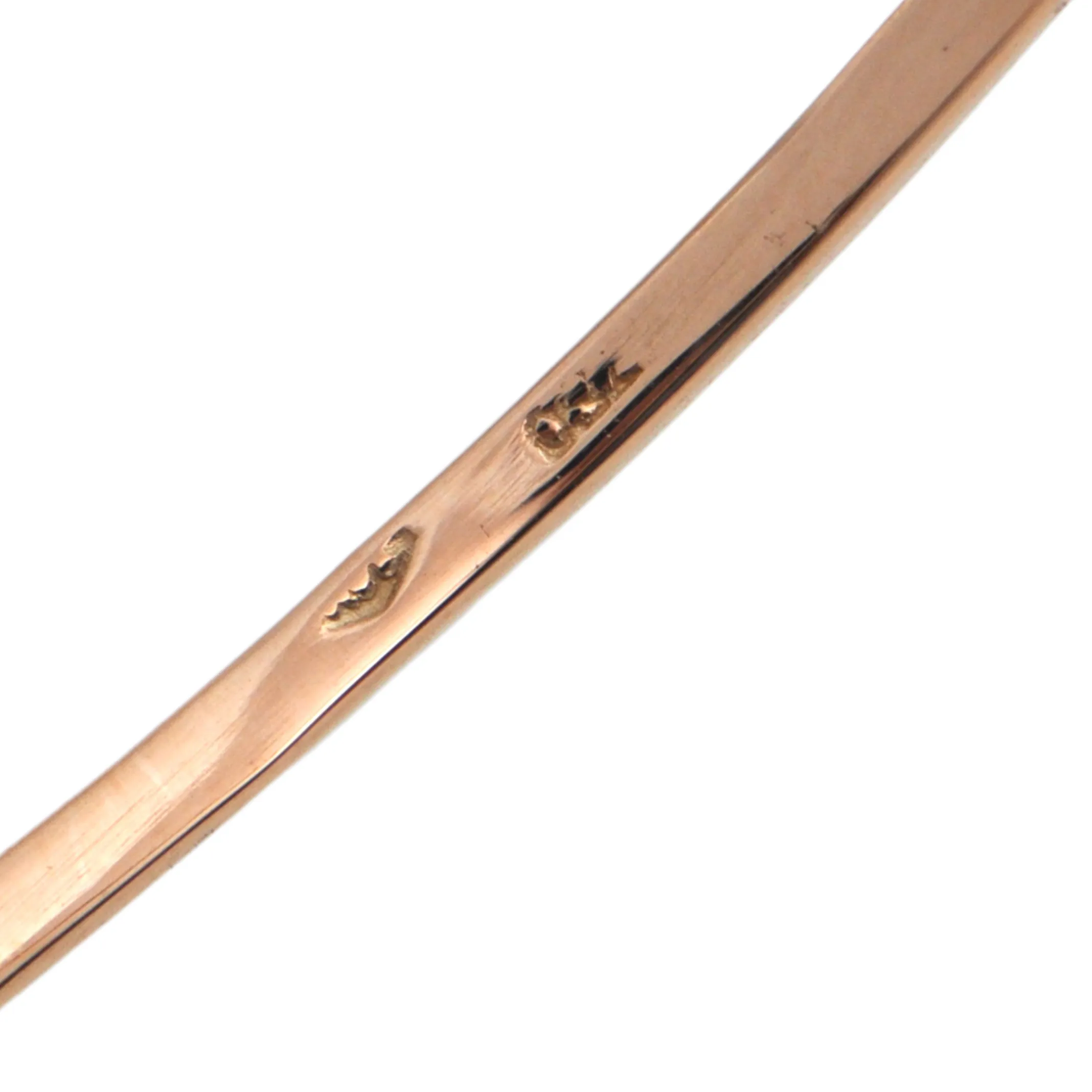 Vintage 18K Rose Gold Bangle Bracelet